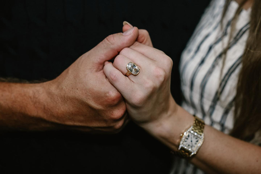 Travis Kelce Proposes to Taylor Swift With a Natural 8 Carat Antique Cushion-Cut Diamond Ring