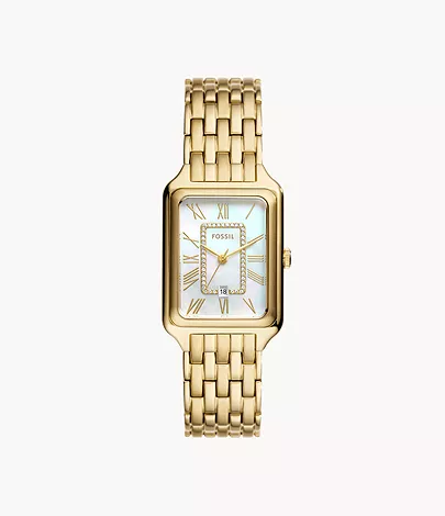 Fossil Watch: Raquel Three-Hand Date Gold-Tone Stainless  display picture 1