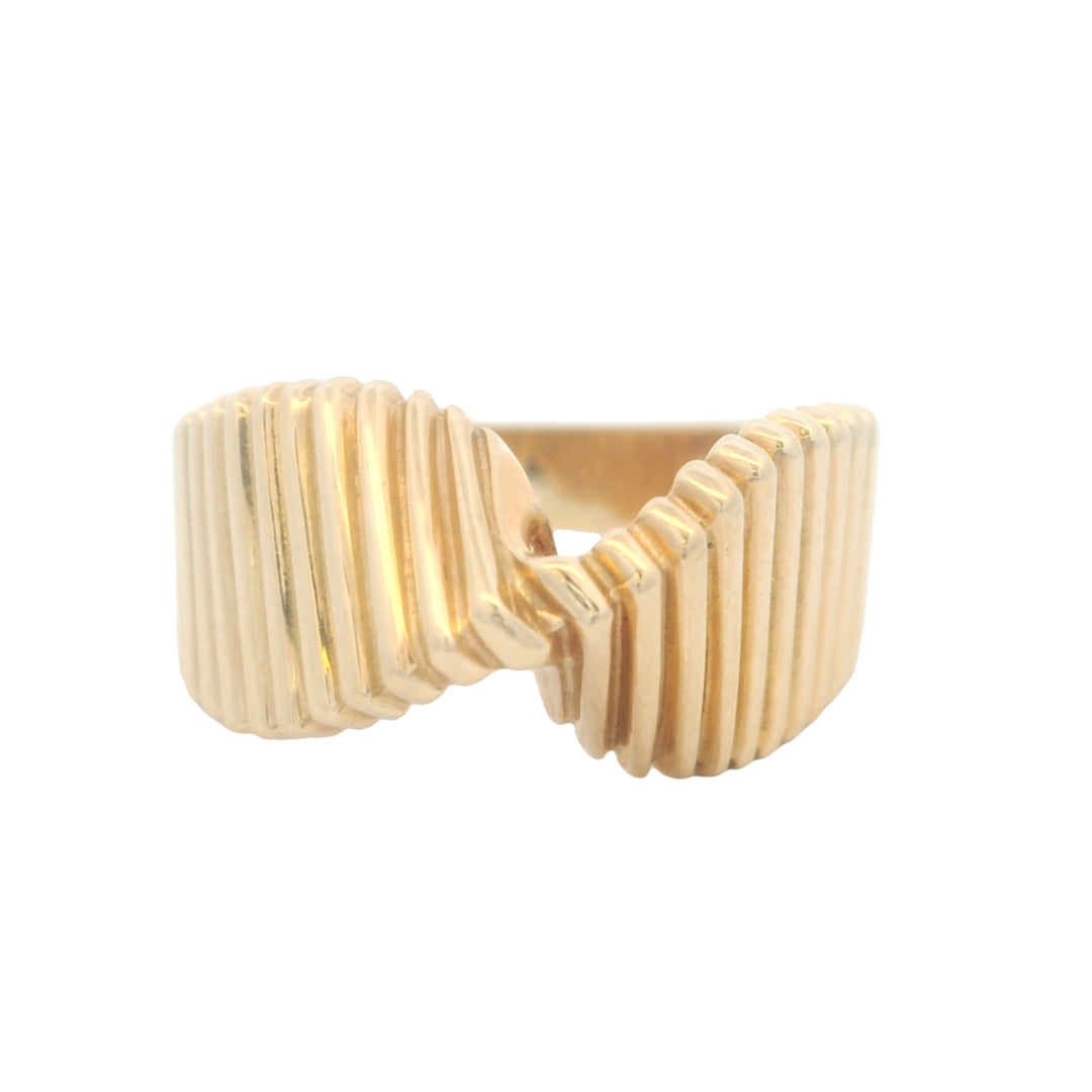 14K Yellow Gold Estimated CTW No Stone Fashion Ring