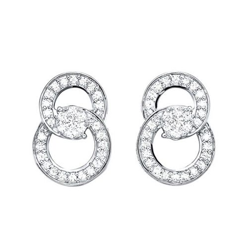 14K White Gold 0.50 CTW Natural Diamond Fashion Stud Earrings