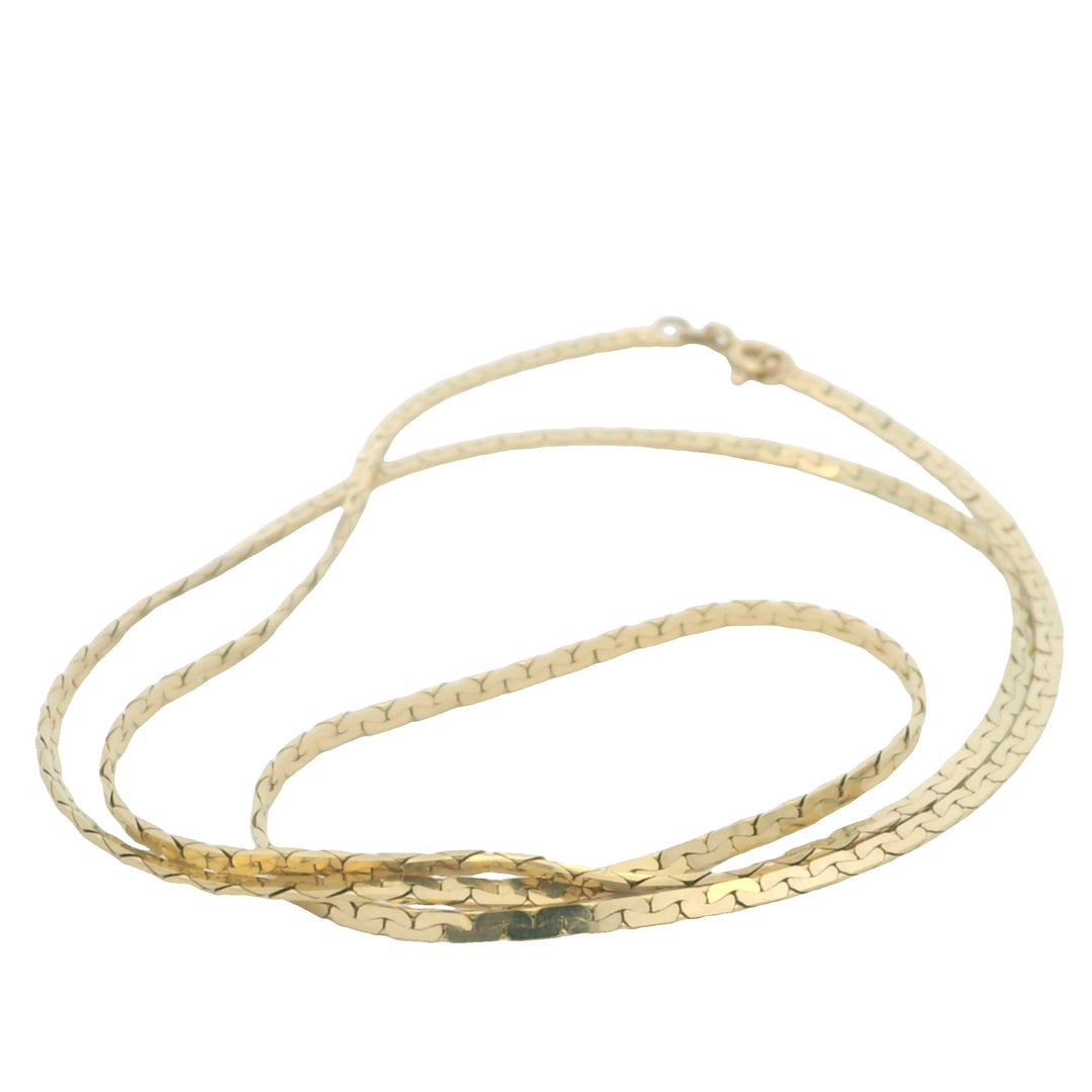 14KY Herringbone Necklace