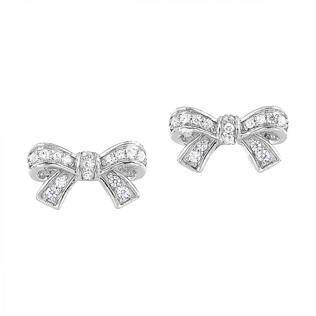 14K White Gold 0.14 CTW Natural Diamond Fashion Stud Earrings