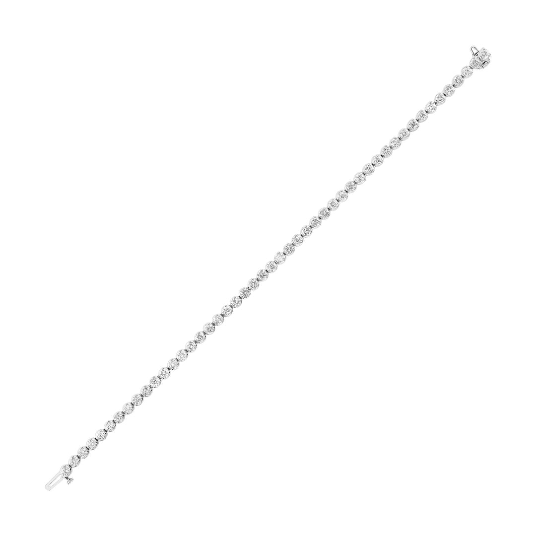 14K White Gold Diamond 5Ctw Bracelet