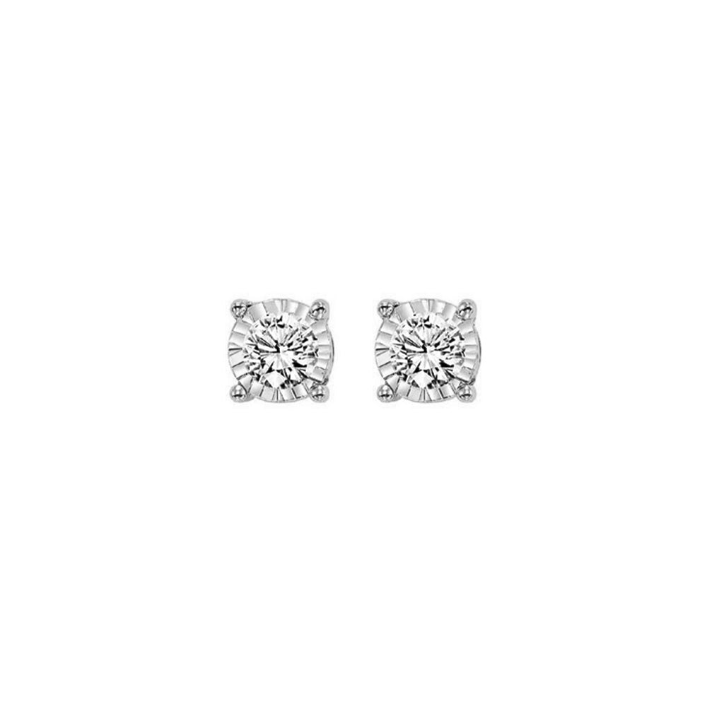 14K White Gold Diamond 1/3Ctw Earring