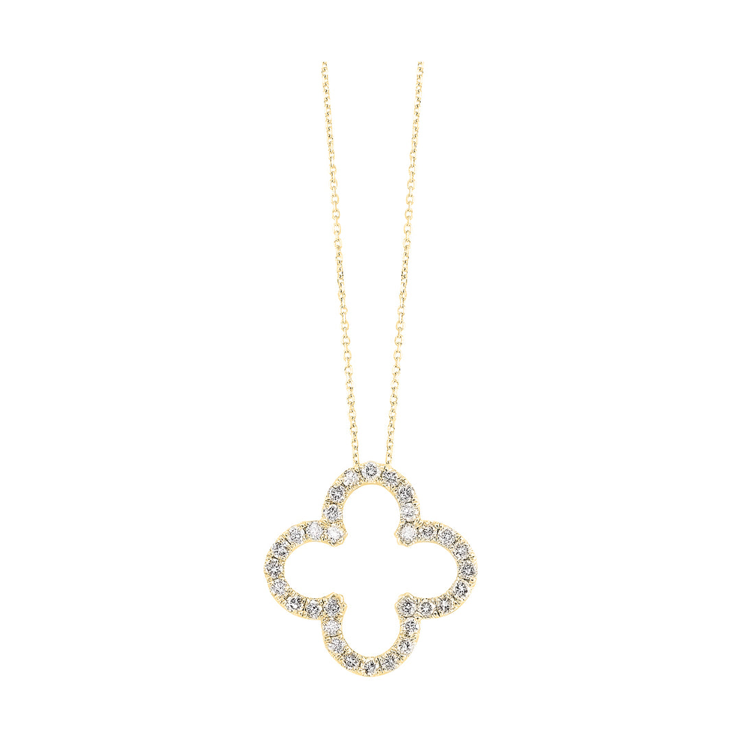 14K Yellow Gold Diamond 1/4Ctw Pendant