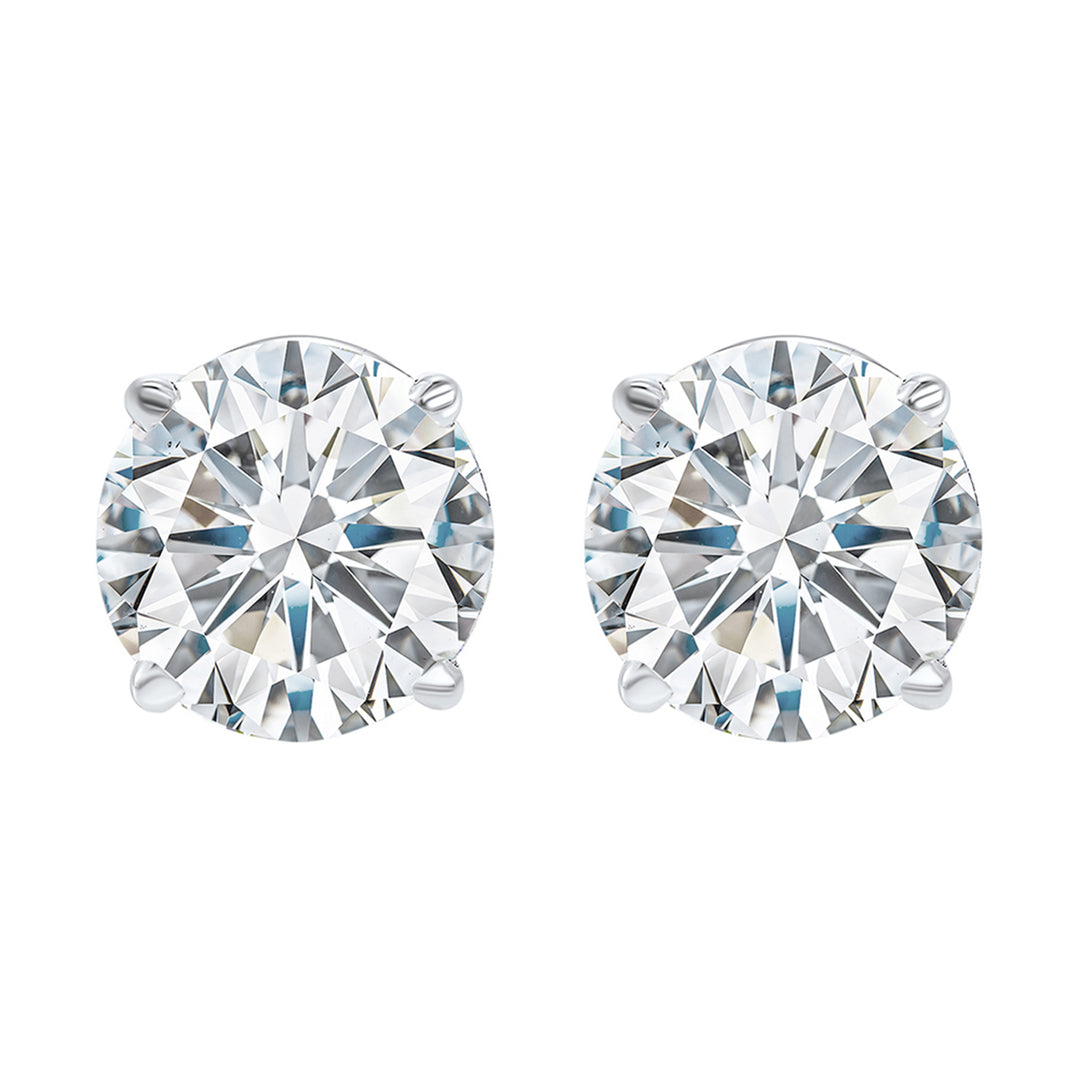 14K White Gold Diamond 1 1/2Ctw Earring
