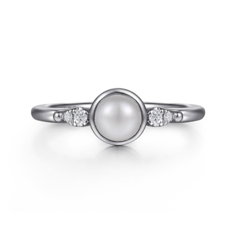 SS .05 CTW DIA / PEARL RING 09