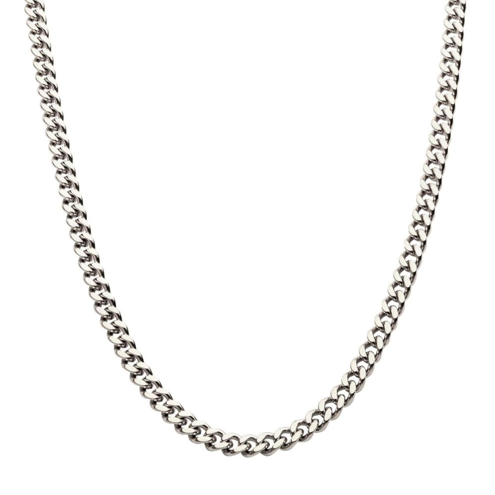 6mm Steel Miami Cuban Chain Necklace 22"