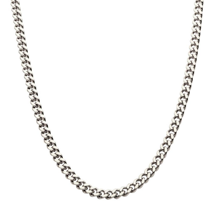 6mm Steel Miami Cuban Chain Necklace 22"