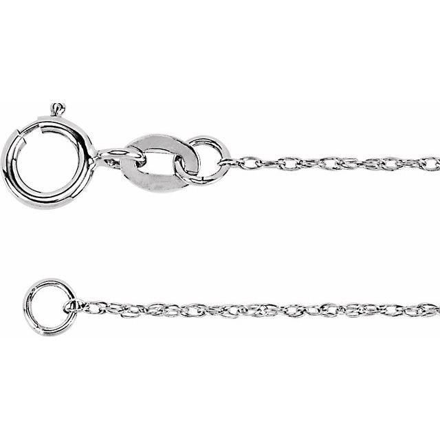 SS 18" 1MM ROPE CHAIN DSP 52