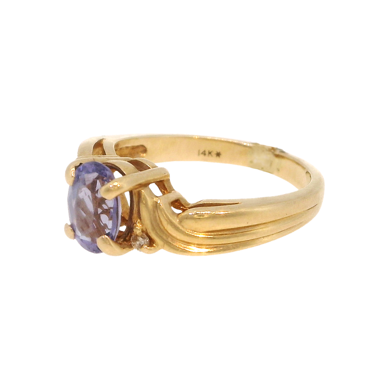 14KY .03 CTW DIA / TANZ RING 0
