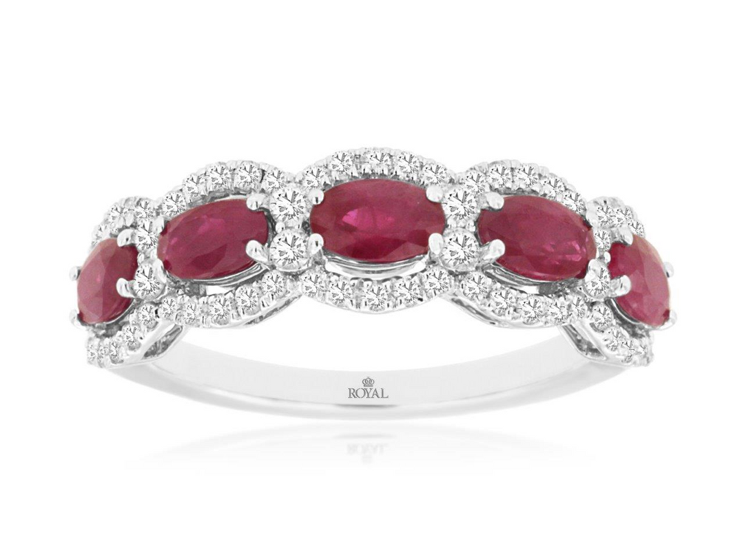 14KW .44 CTW DIA / RUBY RING 0