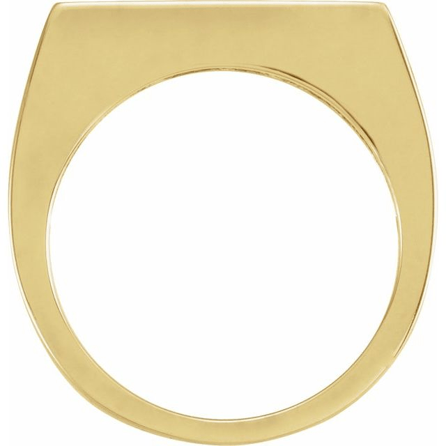 14K Yellow Gold 3mm Engraveable Stackable Ring