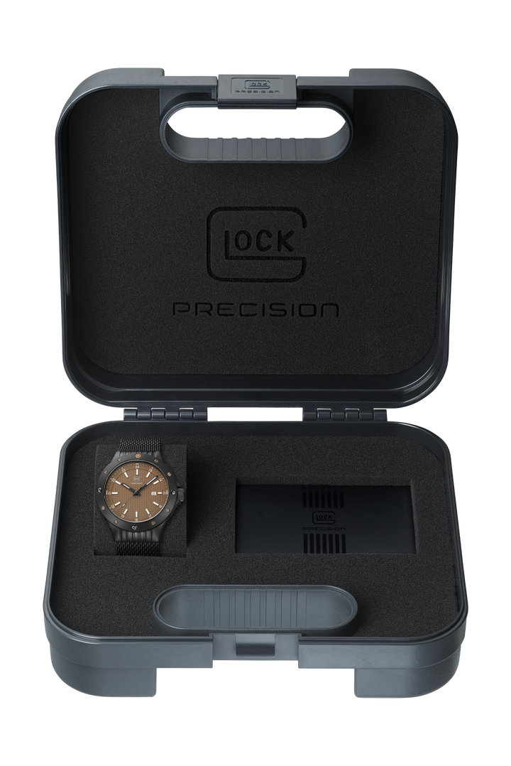 GLOCK GW-33-5-24 Black Swiss Movement Watch with Rotating Bezel
