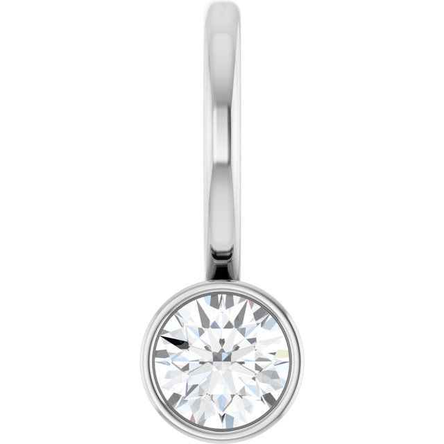 14K Gold Bezel Birthstone Charm