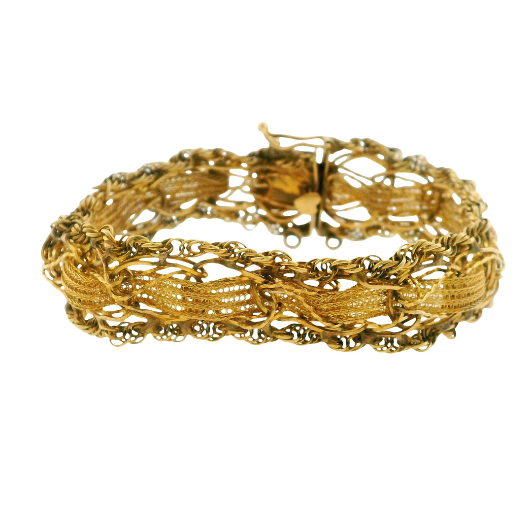 14KY FILIGREE BRACELET 0432