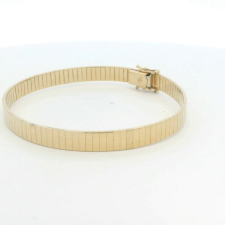 14K Yellow Gold Omega Bracelet