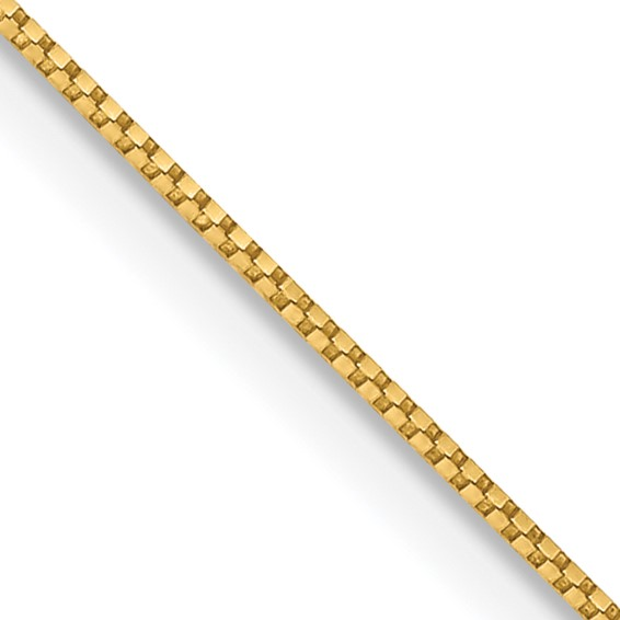 14K Yellow Gold 0.7mm Box Chain 24"