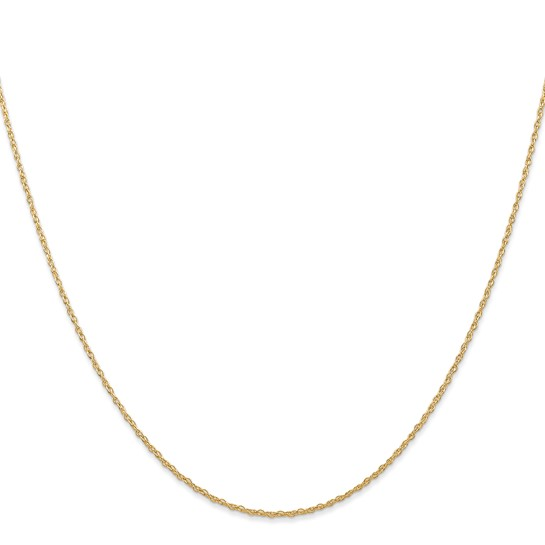 14K Yellow Gold 0.7mm Cable Rope Chain 16in