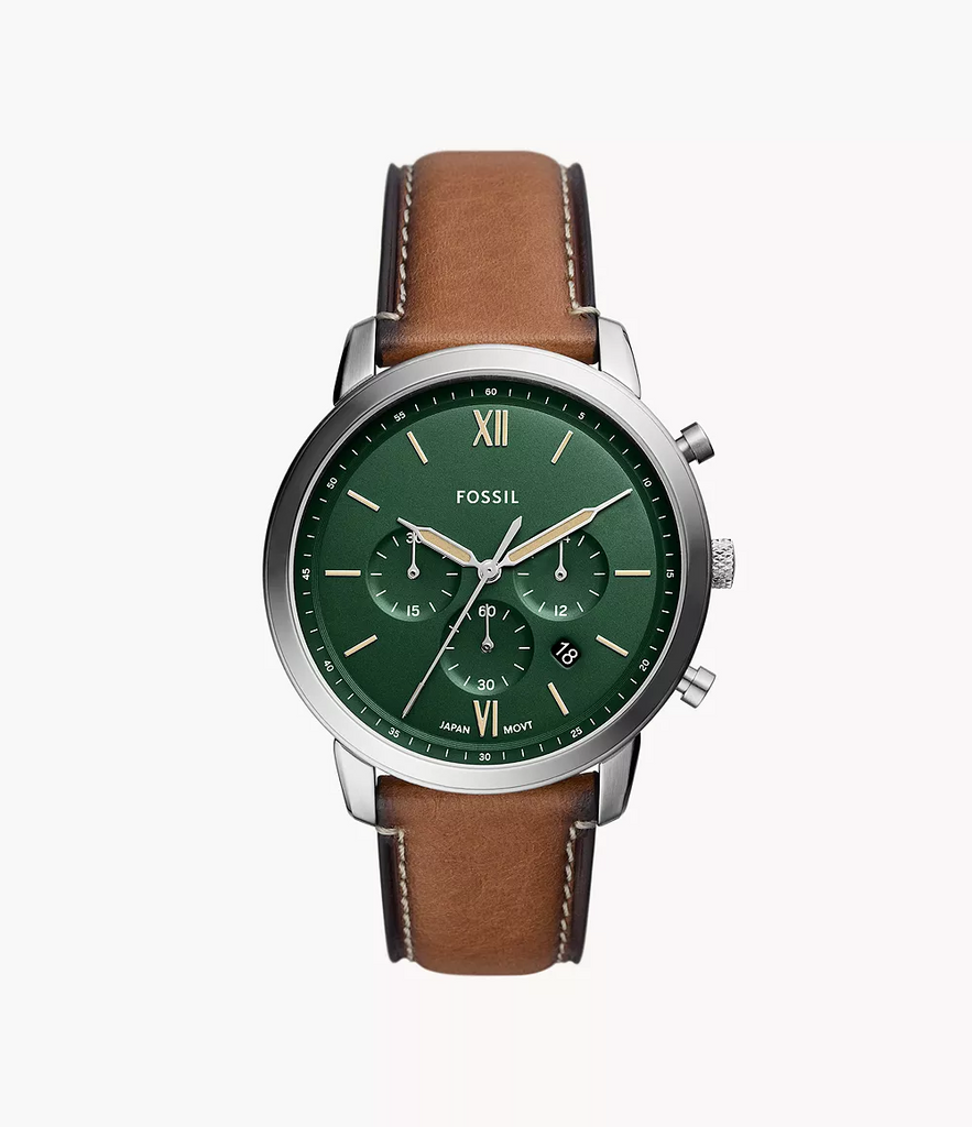 Fossil Watch: Neutra Chronograph Tan LiteHide™ Leather FS5963