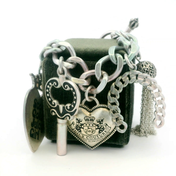 Sterling Silver Juicy Couture Cable Link Bracelet