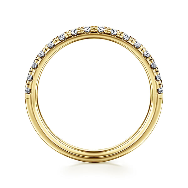 14K Yellow Gold 0.40CTW Natural Diamond Wedding Band