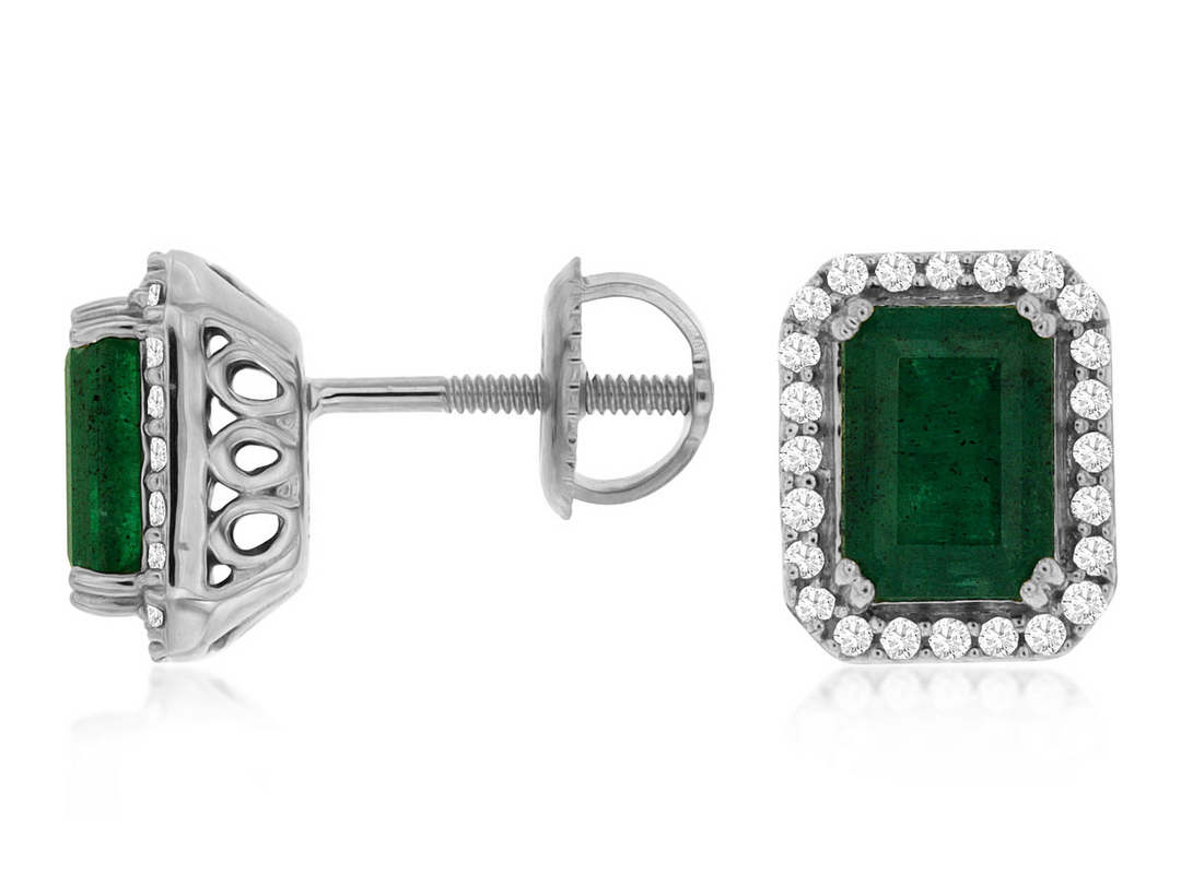 14KW .20 CTW DIA / EMERALD EAR