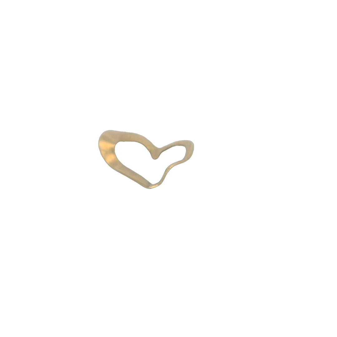 14KY Wavy Heart Charm
