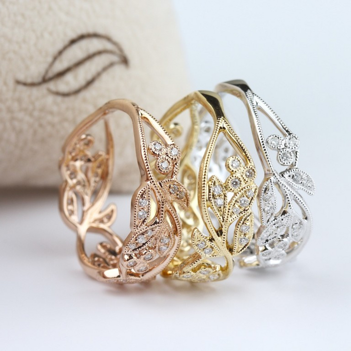 14K Yellow Gold Diamond Anniversary Band (0.15CTW)