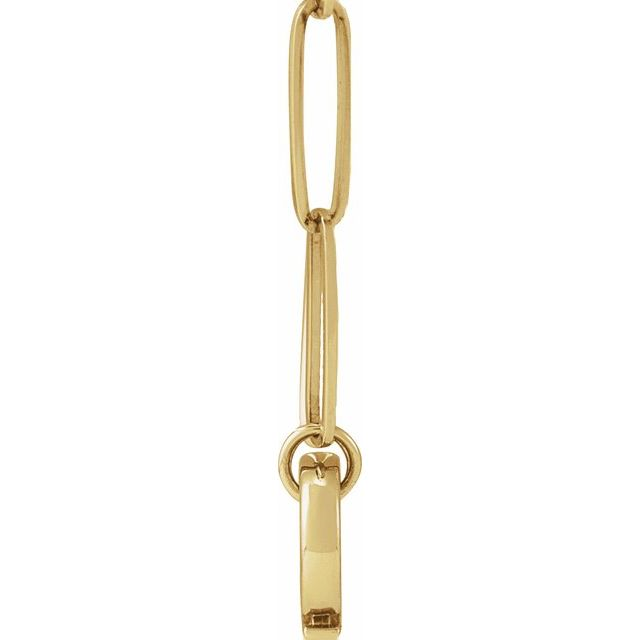 14K Yellow Gold Charm Pendant Necklace