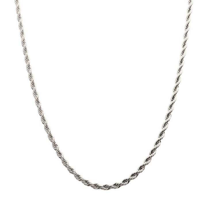 4mm Stainless Steel Rope Chain Necklace (20")