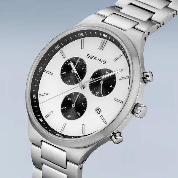 Bering Watch: Titan Chrono | Brushed Silver | 11743-704