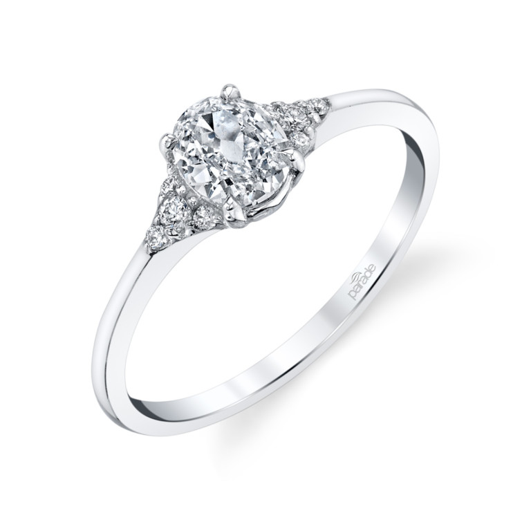 14K Yellow Gold Diamond Accent Engagement Ring Semi-Mount (0.06 CTW)