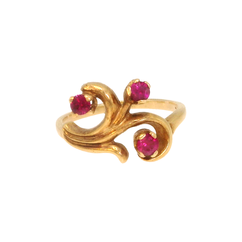14KY RUBY RING 0531