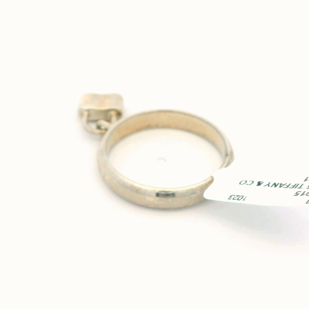 Sterling Silver Padlock Fashion Ring