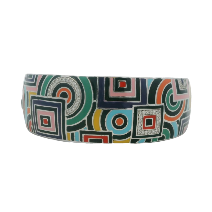 Sterling Silver Mosaic Bracelet