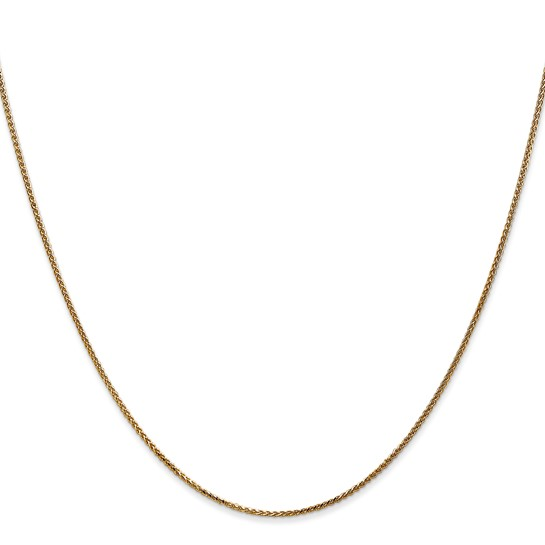 14K Yellow Gold 1.05mm Diamond-Cut Spiga Chain 18"
