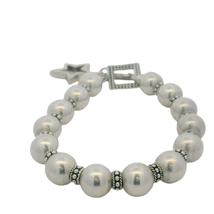Sterling Silver Bead Bracelet