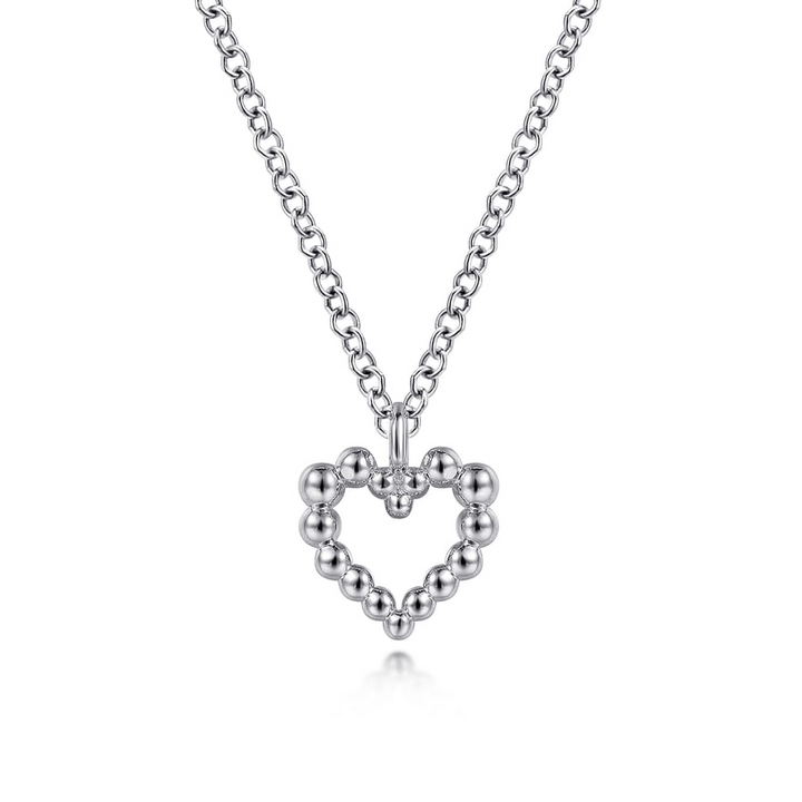Sterling Silver Heart Pendant Necklace