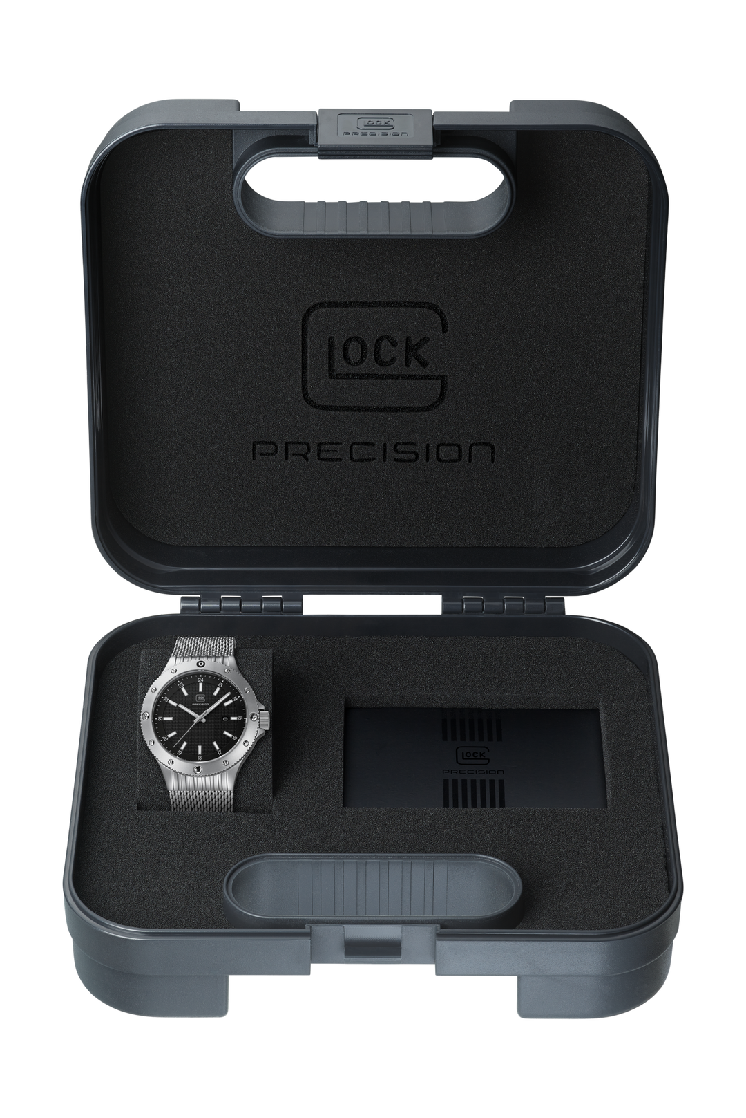 GLOCK GW-33-4-24 Silver-Tone Stainless Steel Watch with Rotating Bezel