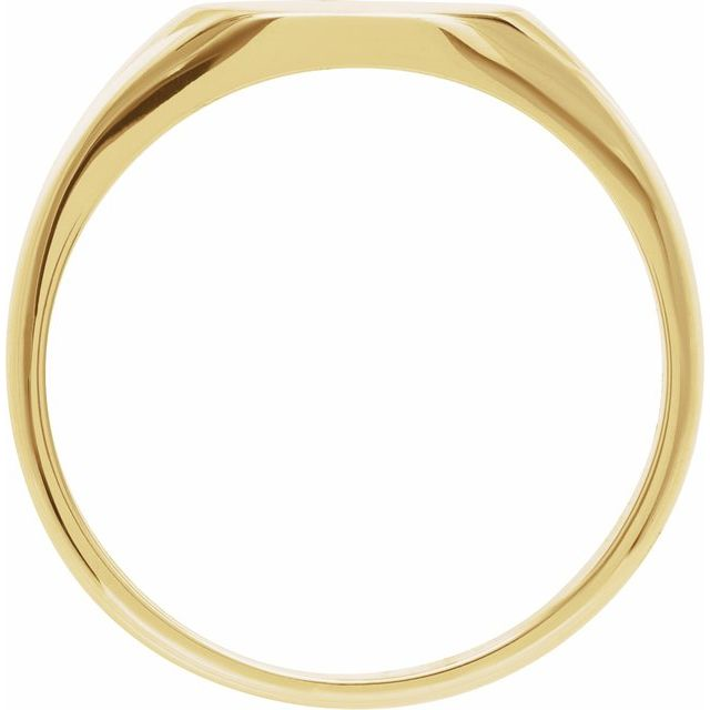 14K Yellow Gold Signet Ring