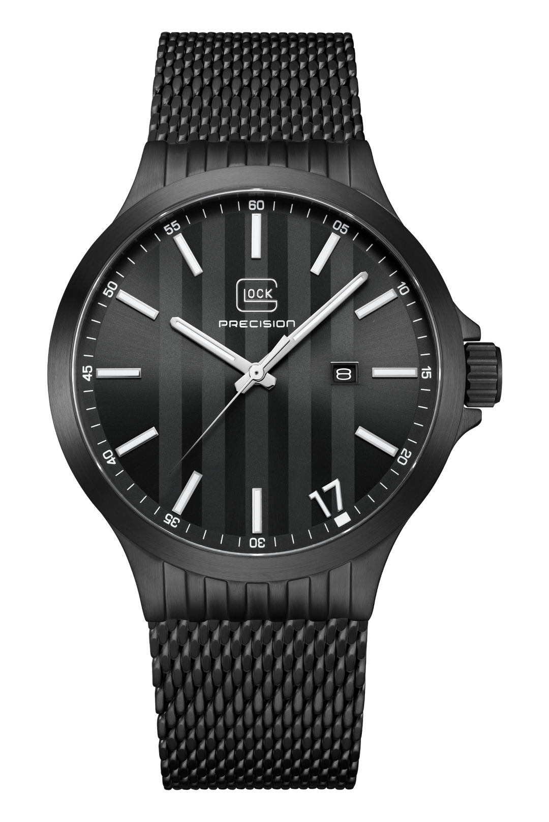 GLOCK GW-12-1-24 Black Stainless Steel 44mm Watch