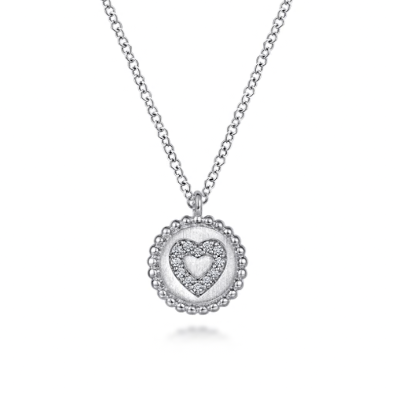 SS .06 CTW DIA HEART PEND. 003