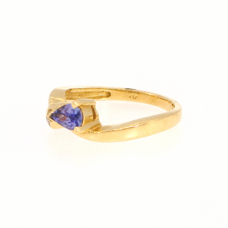 14KY .04 CTW DIA / TANZ. RING