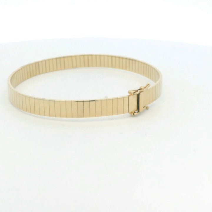 14K Yellow Gold Omega Bracelet