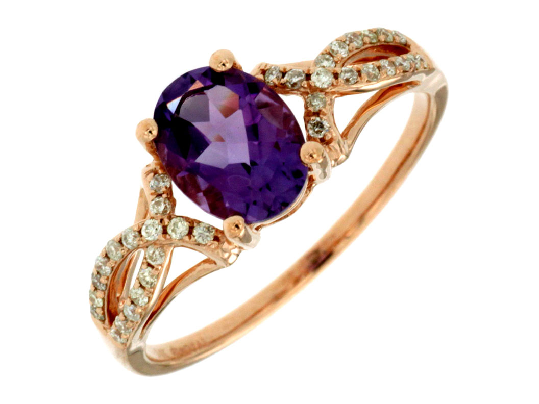 14KR .14 CTW DIA / AME. RING 0