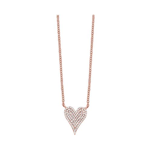 10K Rose Gold Heart Necklace