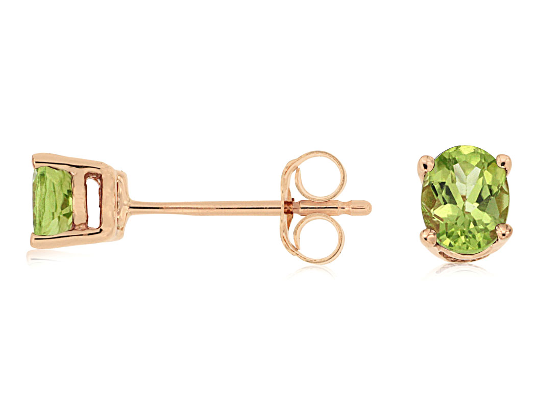 14KR PERIDOT STUD 057