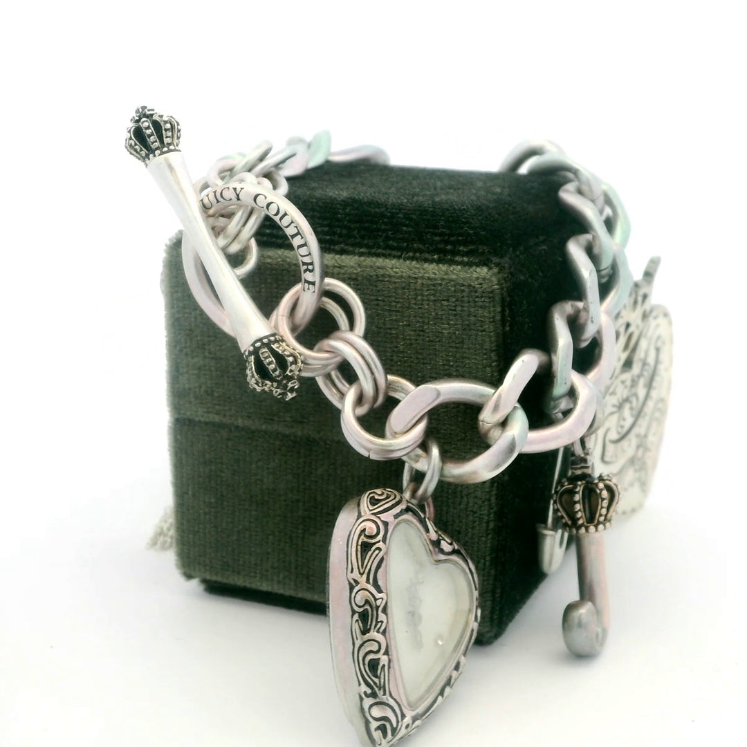 Sterling Silver Juicy Couture Cable Link Bracelet