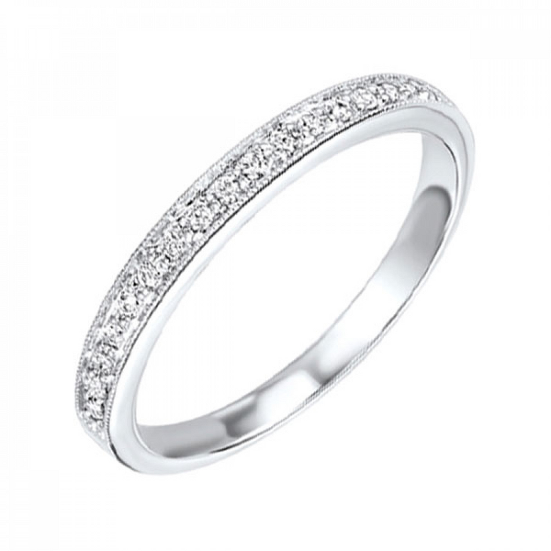10K White Gold CTW Natural Diamond Wedding Band